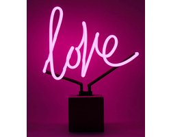 Neon Lamp 'Love' (betonnen voet) - large - Locomocean