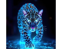 NEON LEOPARD: plexiglas 100x150cm