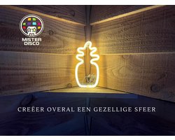 Neon Verlichting Wandlamp - Muurdecoratie - Kroeg Interieur - Op Batterij en USB - Ananas