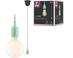 Neordic Hanglamp Ketil E27 max. 60W Lichtgroen, Zwart dimbaar Silicon, Kunststof