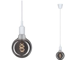 Neordic Hanglamp Ketil E27 max. 60W Wit dimbaar Silicon, Kunststof