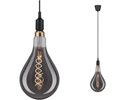 Neordic Hanglamp Ketil E27 max. 60W Zwart dimbaar Silicon, Kunststof