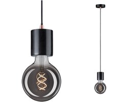 Neordic Hanglamp Nordin E27 max. 60W Zwart, Marmer, Koper mat dimbaar Marmer