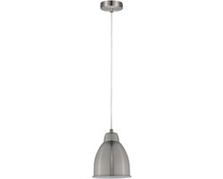 Neordic Set Hanglamp Hilla + LED-reflector E27 Staal geborsteld dimbaar Metaal / 230V 200lm 6,5W 1300K