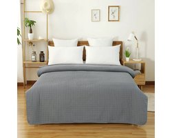 Néos® Bedsprei - Gewatteerd - Omkeerbaar - Grijs - 240x260cm