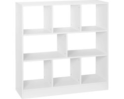 Néos® Boekenkast - Roomdivider - 8 Compartimenten - Wit - 60x24x144cm