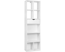 Néos® Boekenkast - Roomdivider - Met Lade - 50x24x168cm