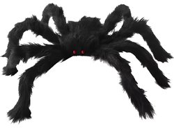 Nep Spin - 75 cm - Zwart - Fop Artikelen - Spider - Halloween - Feestversiering