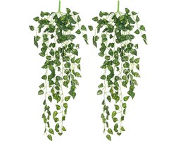Nepplant IVY 95cm - Groene Bladplant - Wanddecoratie - Creëer een sfeervolle ambiance - ShopVlot