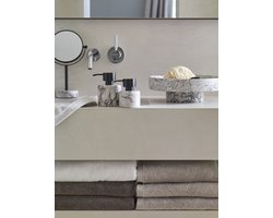 Nero Toiletrolhouder Alba | Lichtgrijs / Zwart | Natuursteen