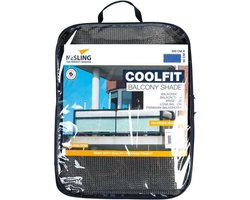 NESLING Coolfit Balkondoek - HDPE - Grijs - 80 x 500 cm
