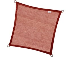 Nesling Coolfit schaduwdoek vierkant, 500x500cm, Terra