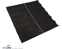 Nesling harmonica schaduwdoek 290x500 cm - zwart