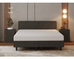 Nessa® - 160x200 Boxspring Bjorn Antraciet - Inclusief Pocketvering matras