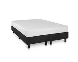 Nessa® - 160x200 Boxspring Studio Luxe Pocketvering HR matras Zwart - Inclusief Orthopedisch Pocketvering Matras