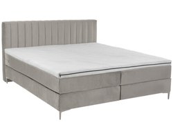 Nessa® - 180x200 Boxspring Cindy - Crème - Beige - Complete Boxspring - Inclusief Topper