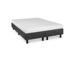 Nessa® - 180x200 Boxspring Studio Luxe Pocketvering HR matras Antraciet - Inclusief Orthopedisch Pocketvering Matras