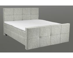 Nessa® - 180x200 Boxspringset IBIZA Bruin - Complete Boxspring - Inclusief Orthopedische Topper