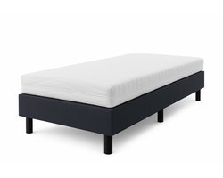 Nessa® - 90x200 - Boxspring Furkan - Zwart - Inclusief Matras