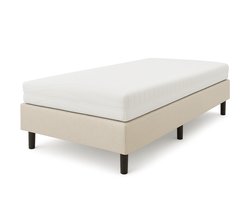 Nessa® - 90x210 - Boxspring Furkan - Crème - Beige - Inclusief Matras