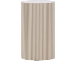 Nest living Asa Houten Bijzettafel Beige - Rond - Design - Ø 31 cm