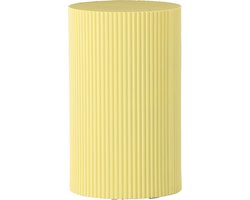 Nest living Asa Houten Bijzettafel Geel - Rond - Design -Ø 31 cm