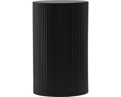 Nest living Asa Houten Bijzettafel Zwart - Rond - Design - Ø 31 cm