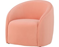 Nest living Giselle Gestoffeerde Fauteuil Roze - Loungestoel - Scandinavisch - Met armleuning