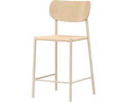 Nest living Rian Barkruk - Rotan Zitting - Beige - Kookeiland - Keuken - Zithoogte 67 cm