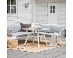 Nest outdoor Elly 2 delige tuin loungeset lichtgrijs - met Zitkussens
