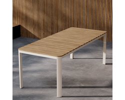 Nest outdoor Ingo Polywood Tuintafel Beige - 210 x 90 cm - Buiten tafel - voor Tuin of Terras