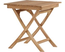 Nest outdoor Joan Houten Tuintafel - Inklapbaar - Teakhout - Terrastafel - Buitentafel - Weerbestendig - 70 x 70 cm