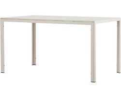 Nest outdoor Joas Polywood Tuin Eettafel Beige - Aluminium - Buiten - Terras - 140 x 90 cm