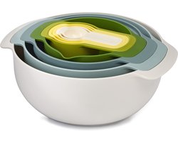 Nest Schalen en Maatlepels Set van 9 Stuks