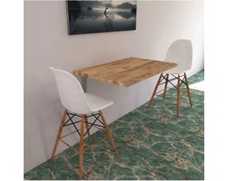 Nestly - 72x45 cm - Klaptafel - Wandtafel - Keukentafel - Balkontafel - Bureau - MDF Pijnboom