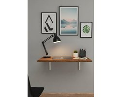 Nestly - Tafel - Klaptafel - Bureau - Wandgemonteerde Laptoptafel - Inklapbare Keukentafel - Eettafel - 72 x 45 cm - Okkernot