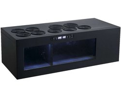 Nestor M NWWP29XN1 - Flessenkoeler 9 Flessen tot 108 mm - 2 zones - Glazen front - 3 Kleuren LED