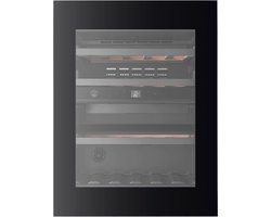 Nestor M Wijnkoelkast - inbouw of onderbouw NWVS232FN1 - Push2Open - 2 zones - 32 Flessen - 3 kleuren LED - Koolstoffilter - 36 dB