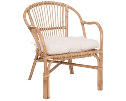 NETA fauteuil van rotan en katoen
