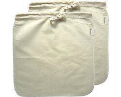 Neteldoek - Kaasdoek - Passeerdoek - Zeefdoek - 100% Katoen & Hennep - 2 stuks