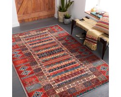 NETLINE HOME -(1316) Vloerkleed | Wasbaar Vloerkleed | Antislip | Wasbaar Tapijt voor Keuken, Slaapkamer, Hal, Woonkamer | Vloerkleed Oosters Design Tapijt | Laagpolig (160X230CM)