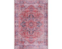 NETLINE HOME - Vloerkleed | Wasbaar Vloerkleed | Antislip | Wasbaar Tapijt voor Keuken, Slaapkamer, Hal, Woonkamer | Vloerkleed Oosters Design Tapijt | Laagpolig (80X150)