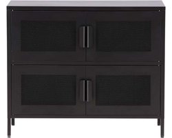 Nett dressoir 4 deuren zwart.