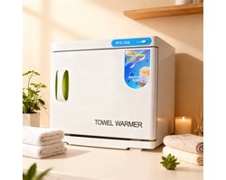 NETTLIFE Handdoekwarmer 23L – UV Handdoekverwarmer – 360° Verwarming – Elektrisch & Energiezuinig – Voor Salon Spa Badkamer Hotel – Wit