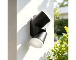 NETTLIFE - LED Buitenwandlamp Up Down - IP65 Waterdicht 10W 3000K Warmwit - Wandverlichting Voor Tuin Woonkamer Slaapkamer Balkon Terras