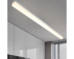 NETTLIFE LED Plafondlamp - wit - 4000K neutraal wit - moderne daglichtlamp 90CM - 36W rechthoekig keukenlamp - 3240LM - voor keuken | woonkamer | slaapkamer | eetkamer balkon | hal | garage | kelder