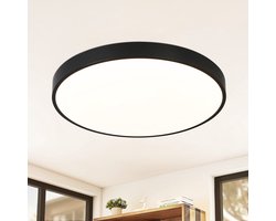 NETTLIFE Plafondlamp LED - 28 cm - Zwart - 4000K Neutraal wit Licht - rond - IP44 Plafondverlichting - 17W - voor Keuken | Badkamer | Gang | Woonkamer | Slaapkamer