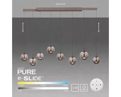 Neuhaus PURE - Hanglamp E-Infinity 10 lichts L 100-198 cm champagne