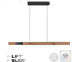 Neuhaus PURE - Hanglamp e-Lift + e-Slide L 120-200 cm zwart hout