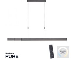 Neuhaus PURE - Hanglamp e-Slide L 120-200 cm donker grijs